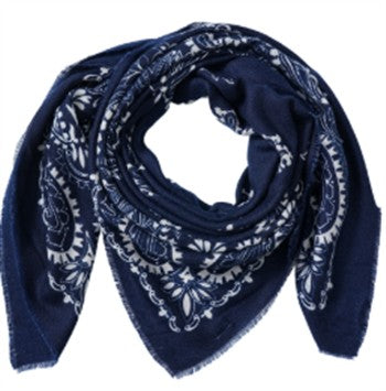 Tuch Paisley blau 140x140 - 900127010