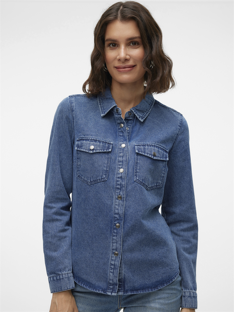 VMJENNIE LS DENIM SHIRT MIX GA NOOS - 10313726