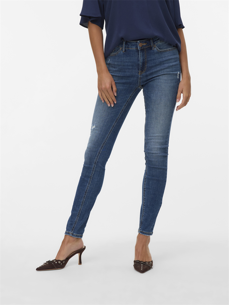 VMFLASH MR SKINNY JEANS LI3170 GA N - 10332348