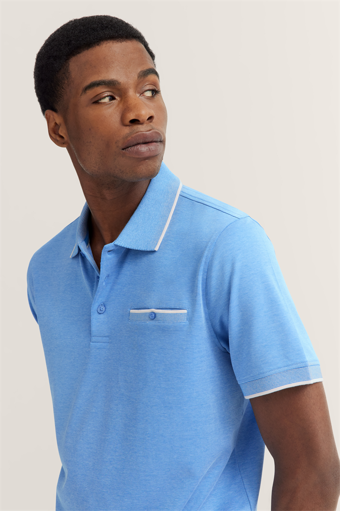 HERREN POLO 1/2 ARM - 75091C 8151