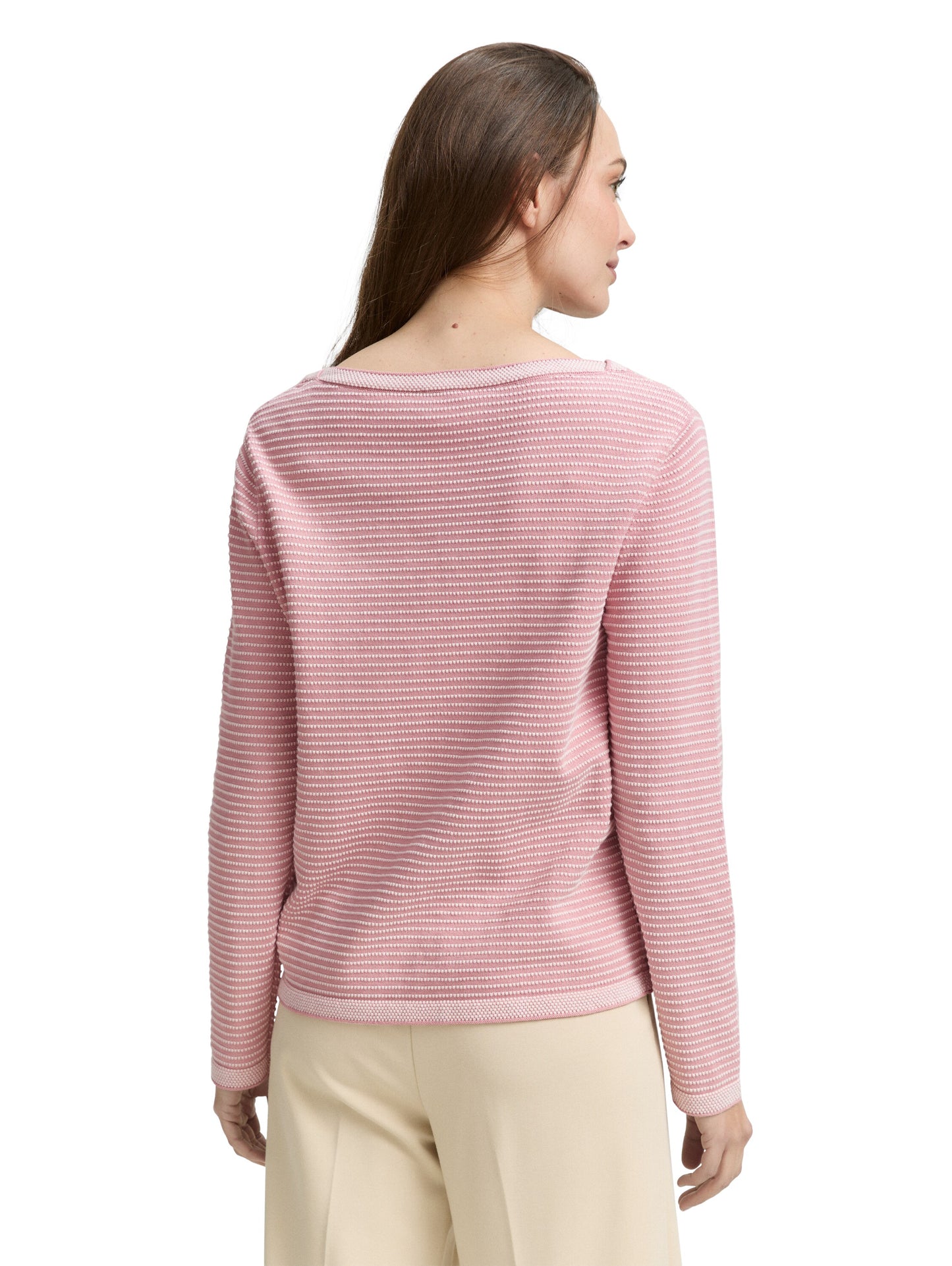 knit pullover with bubble stru - 1047681