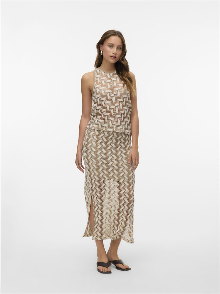 VMTIKKA SL CROCHET TOP JRS GA - 10327092