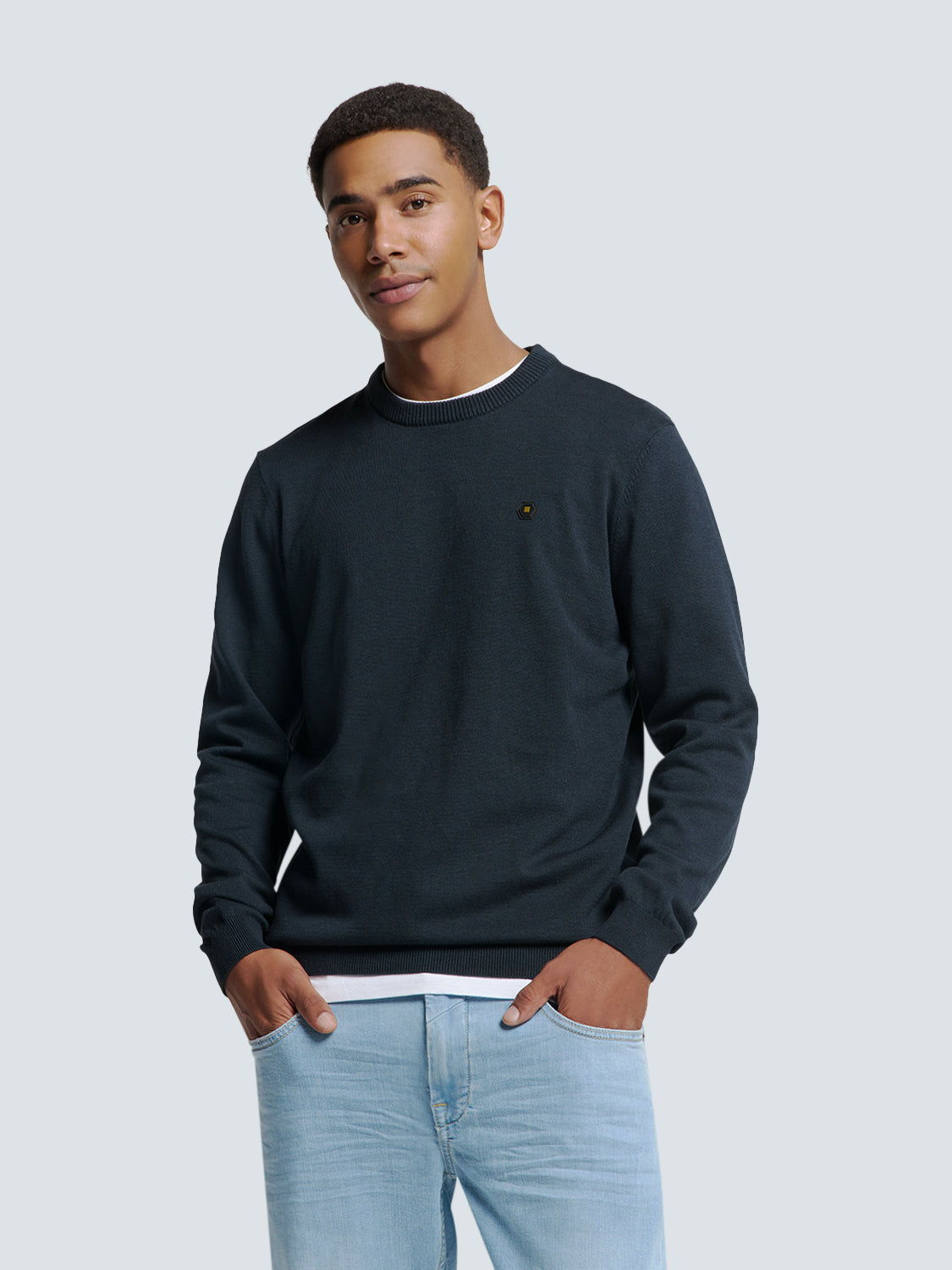Pullover Crewneck 2 Coloured Melang - N2180