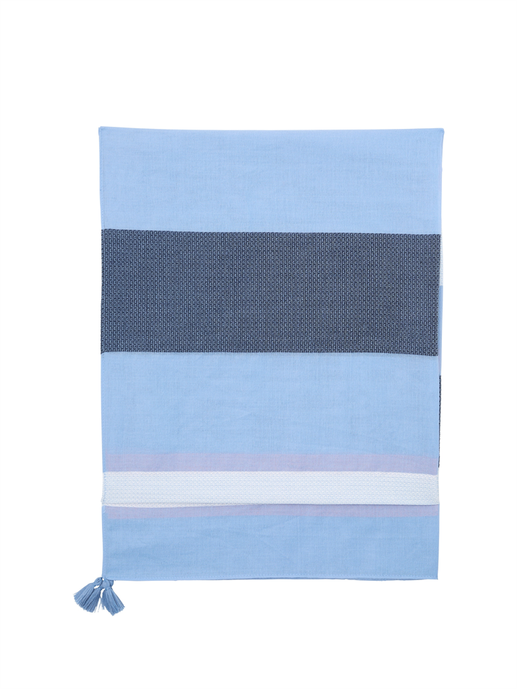 structured scarf with tassels - 1045451