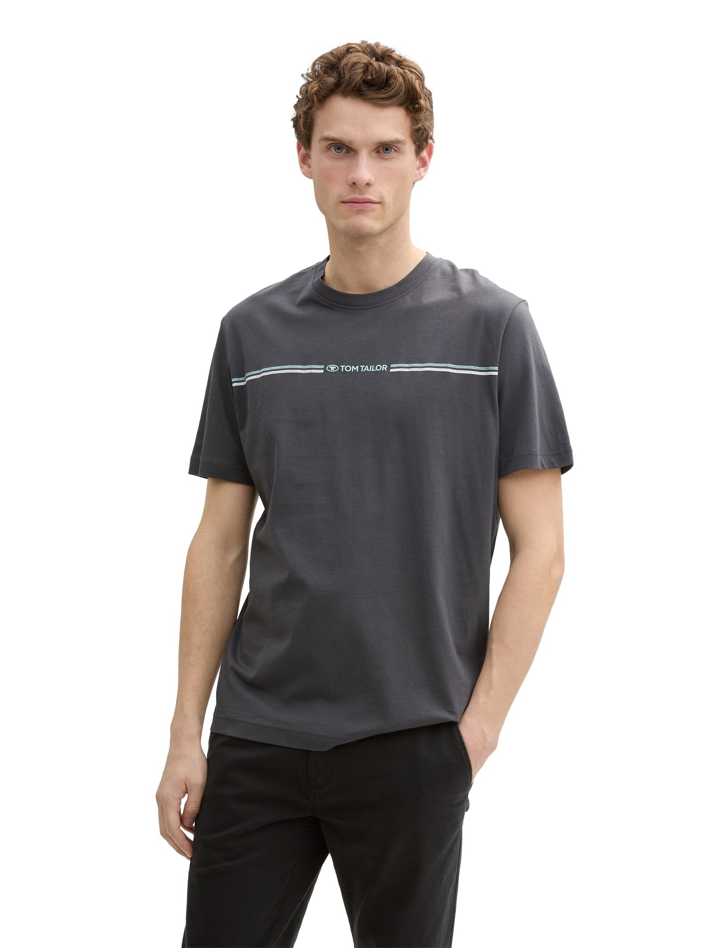 printed crewneck t-shirt - 1037803