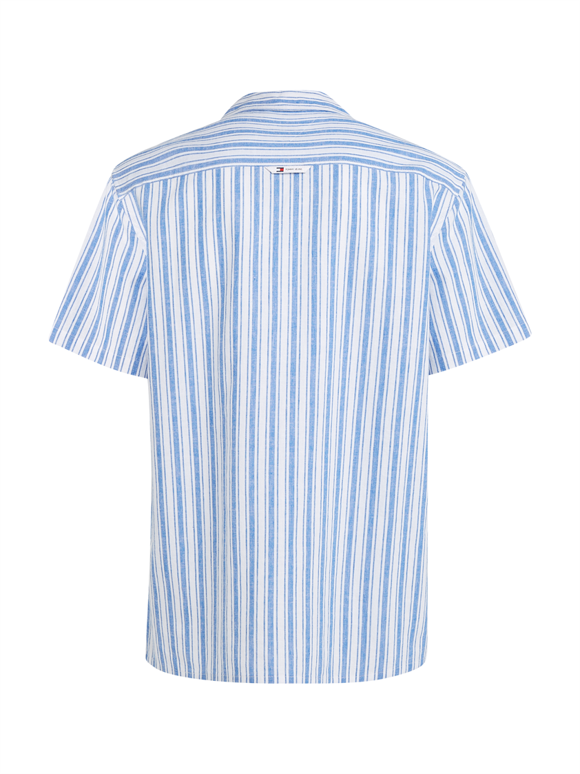 TJM STRIPE LINEN SS SHIRT EXT - DM0DM18961