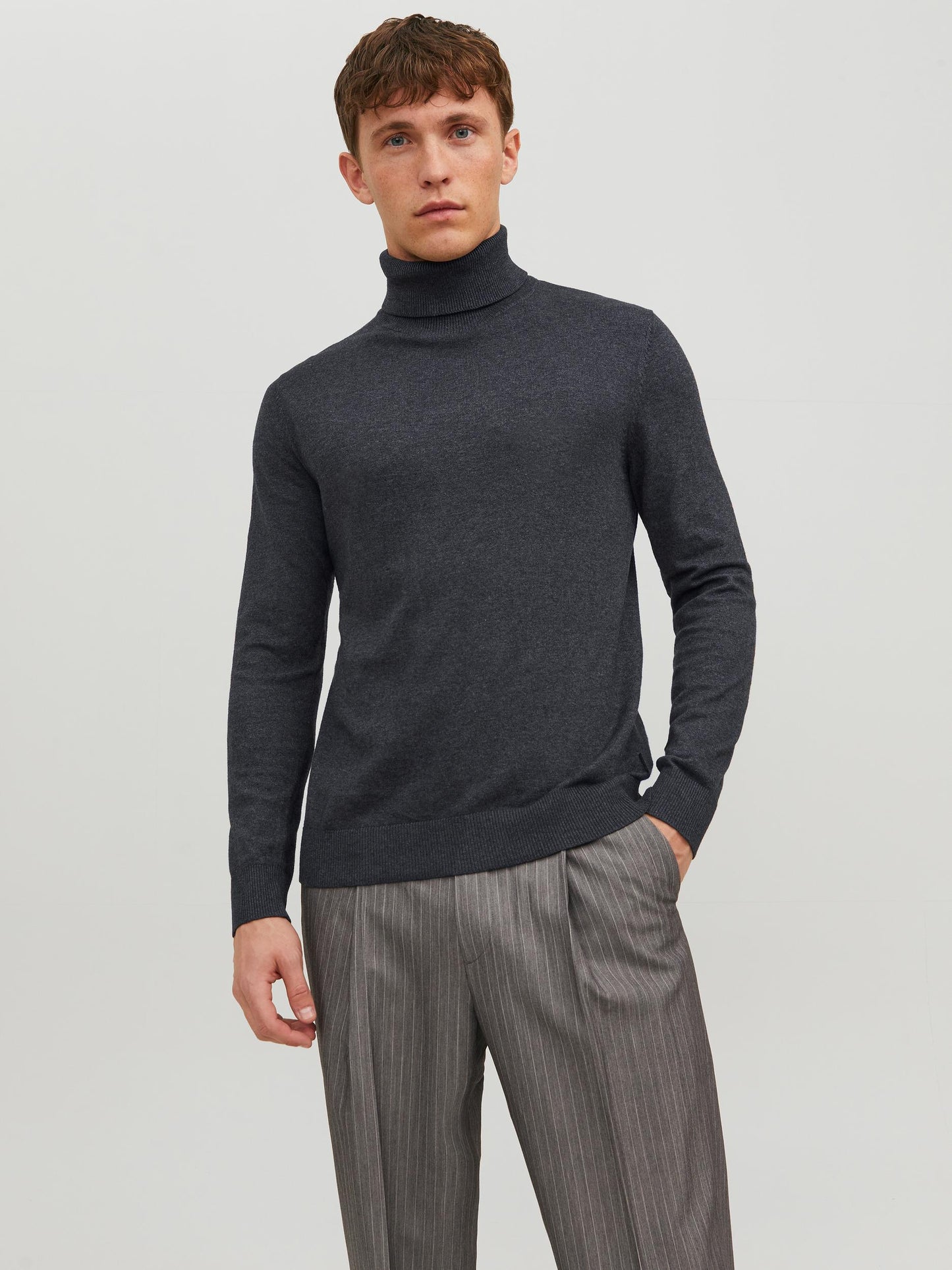 JJEEMIL KNIT ROLL NECK NOOS - 12157417