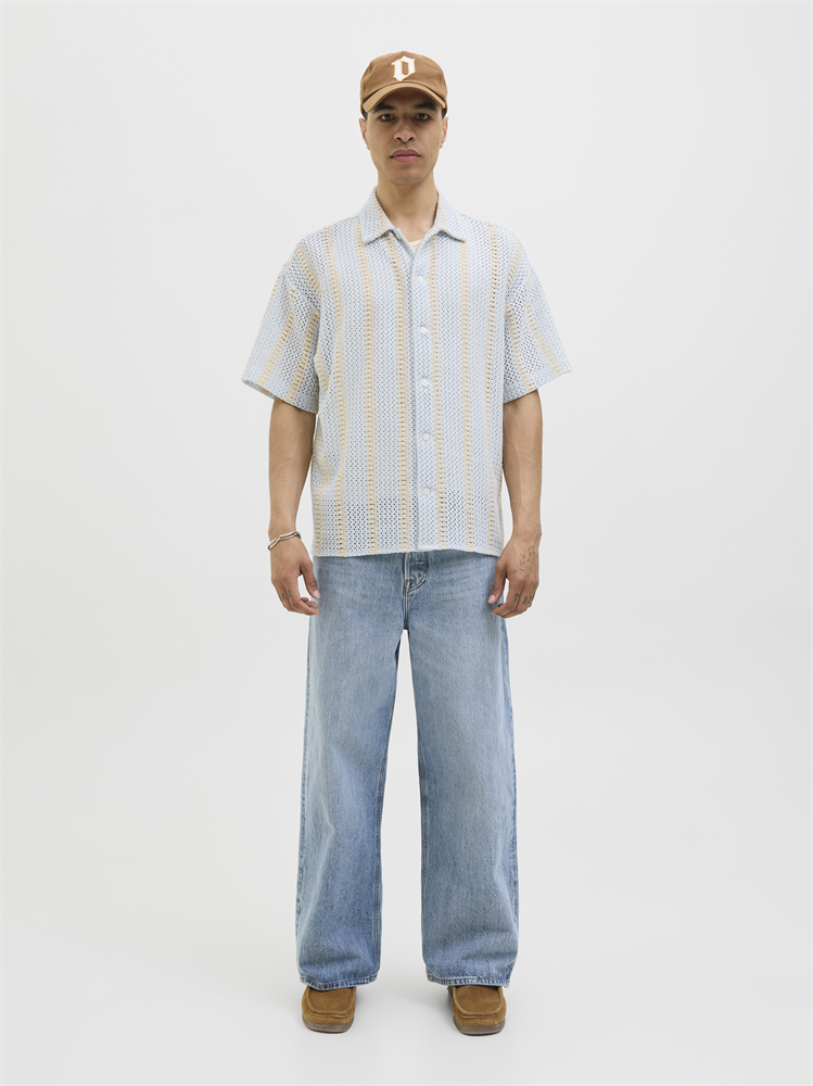 JORBELLAGIO CROCHET SHIRT SS SN - 12277295