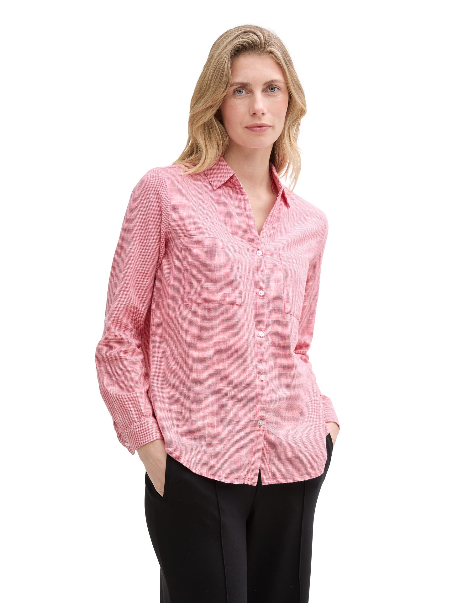 blouse with slub structure - 1035247