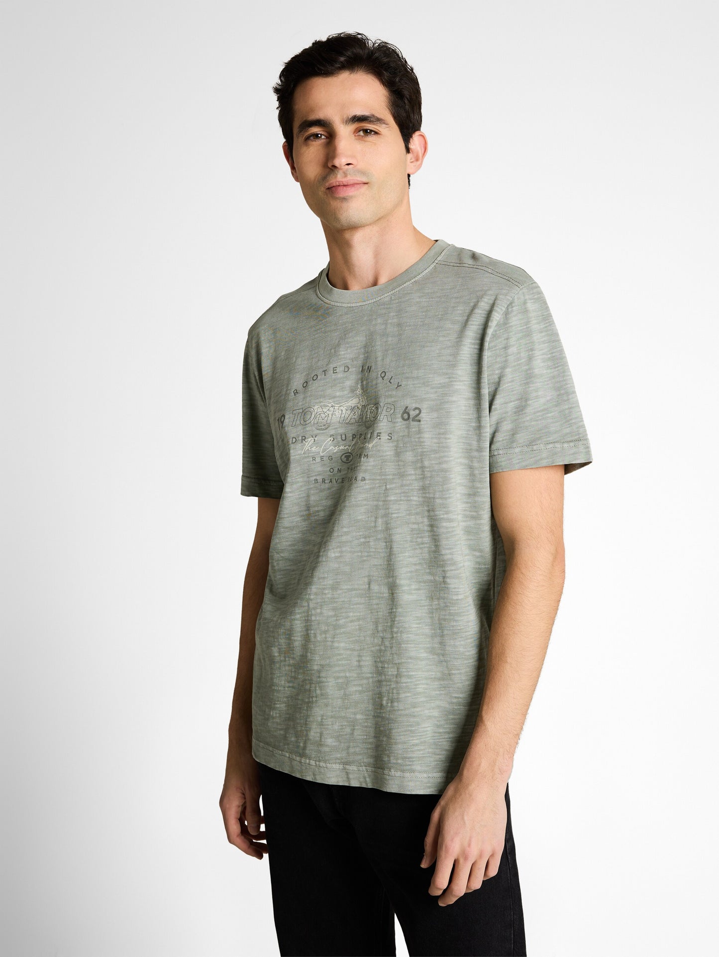 printed garment dye t-shirt - 1050226