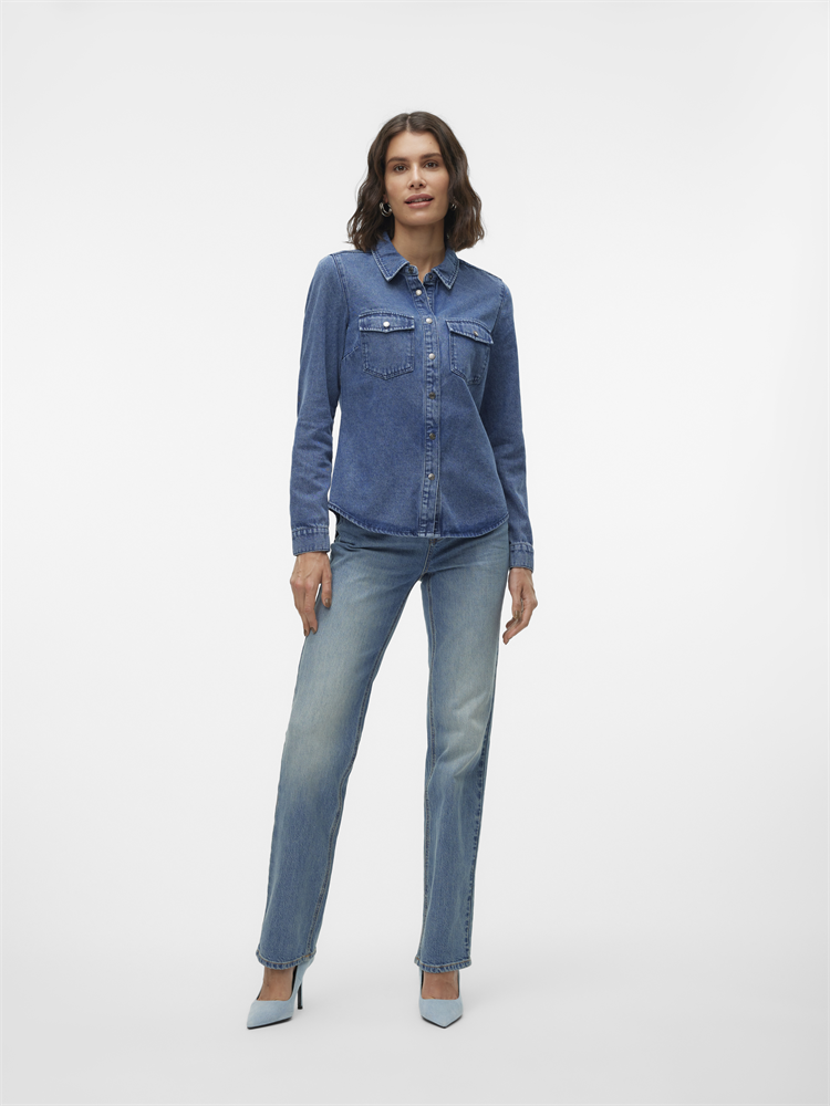 VMJENNIE LS DENIM SHIRT MIX GA NOOS - 10313726