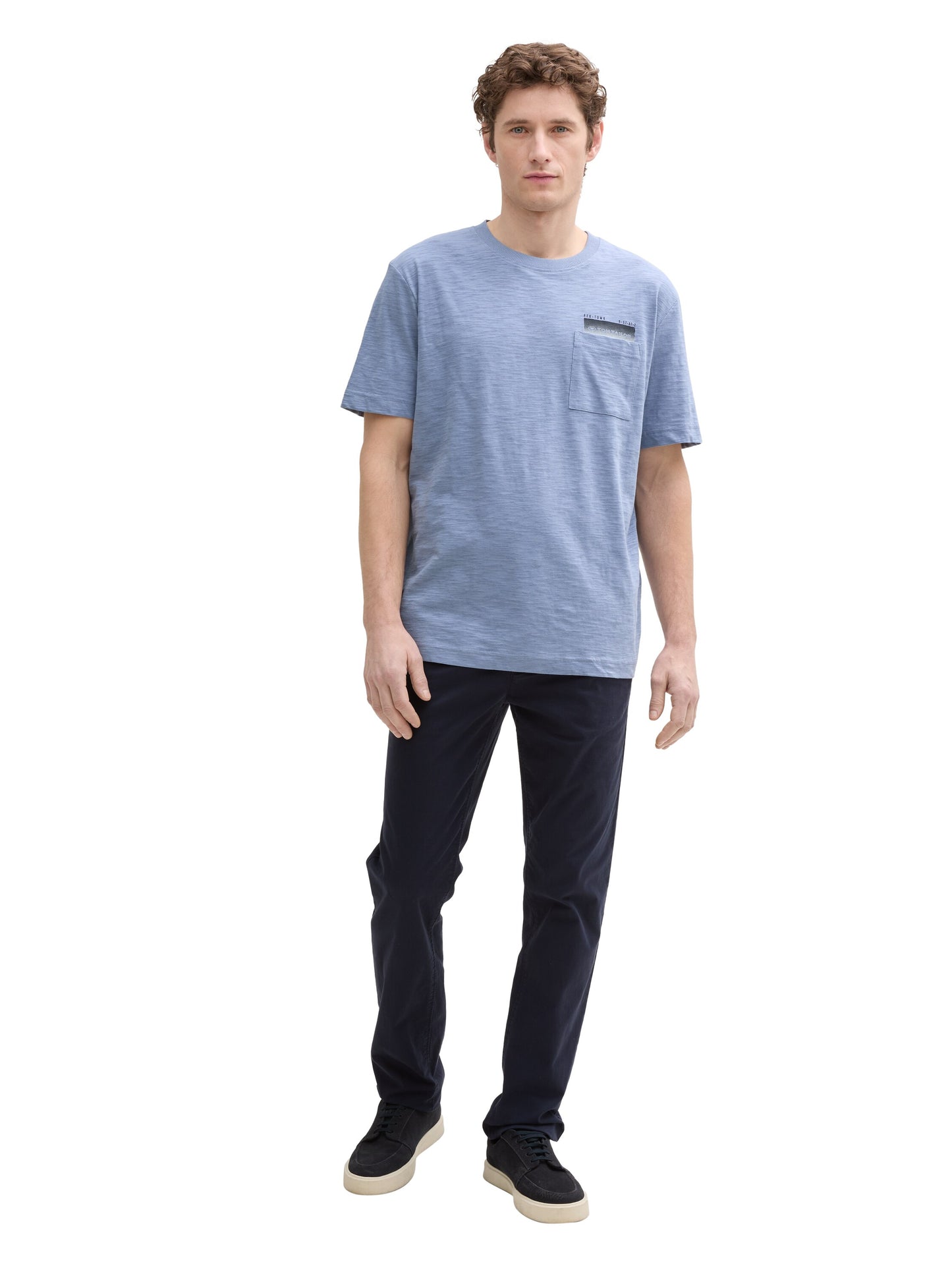 slub t-shirt with pocket - 1045691