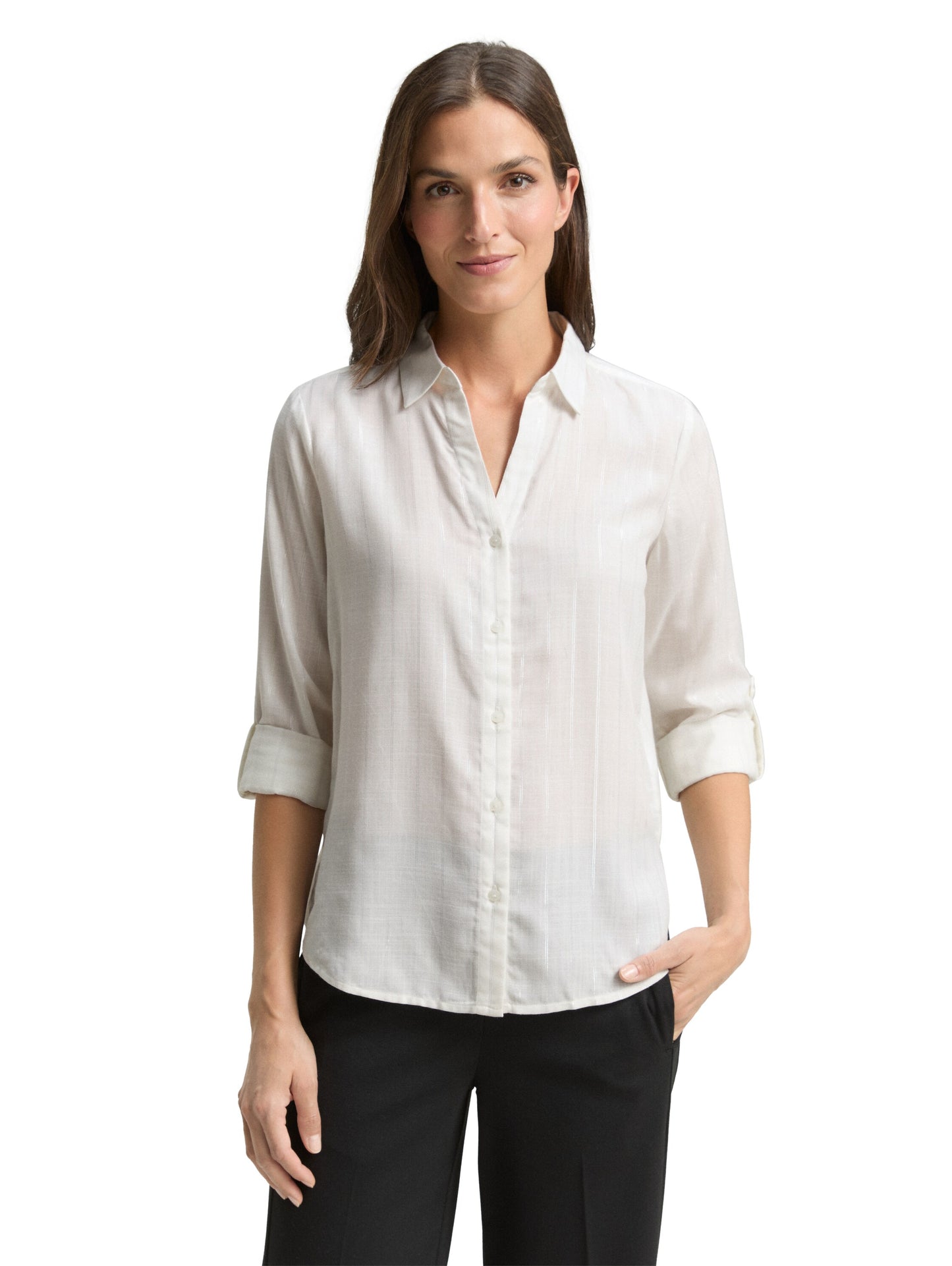 blouse with lurex stripe - 1048687