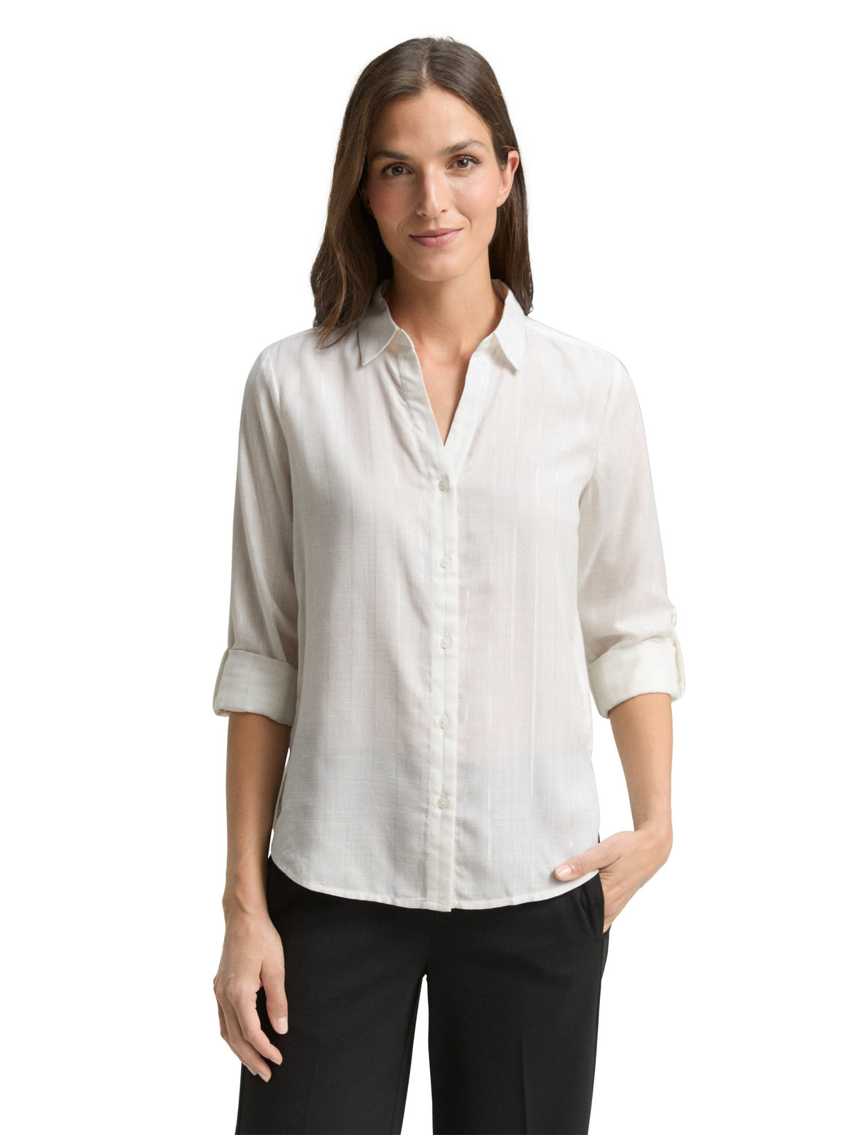 blouse with lurex stripe - 1048687
