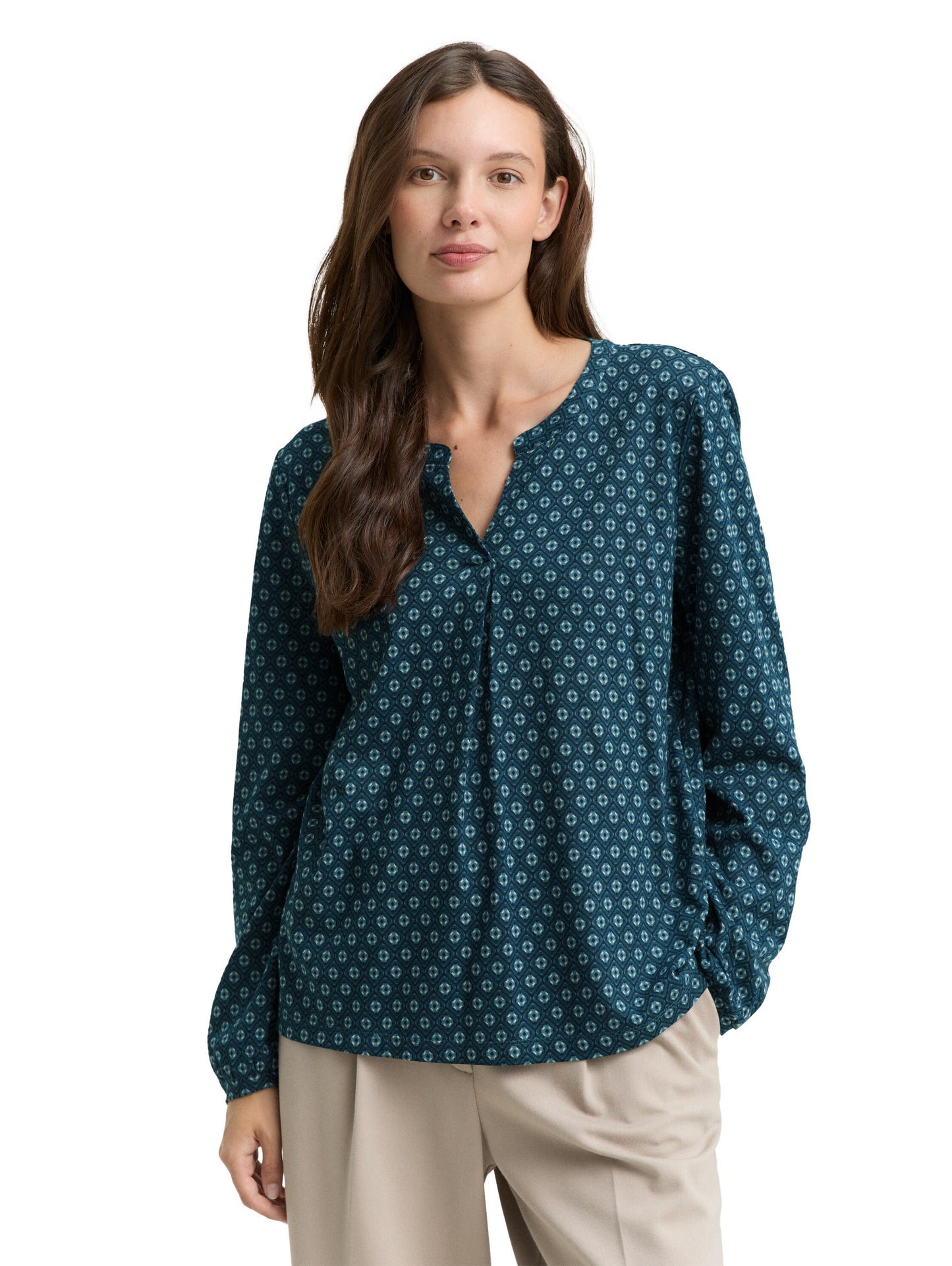 T-shirt alloverprinted blouse - 1047745