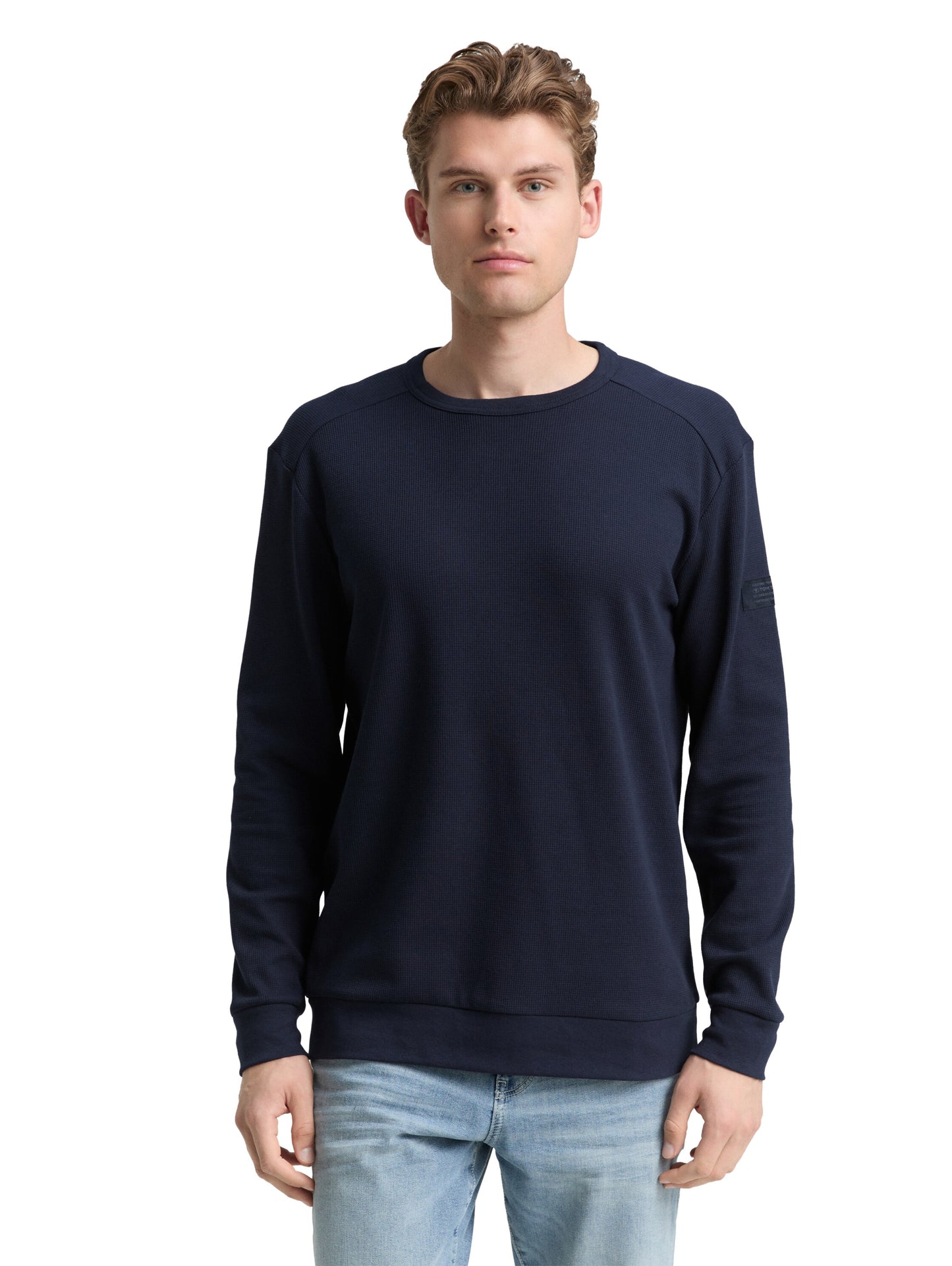 structured longsleeve t-shirt - 1048612