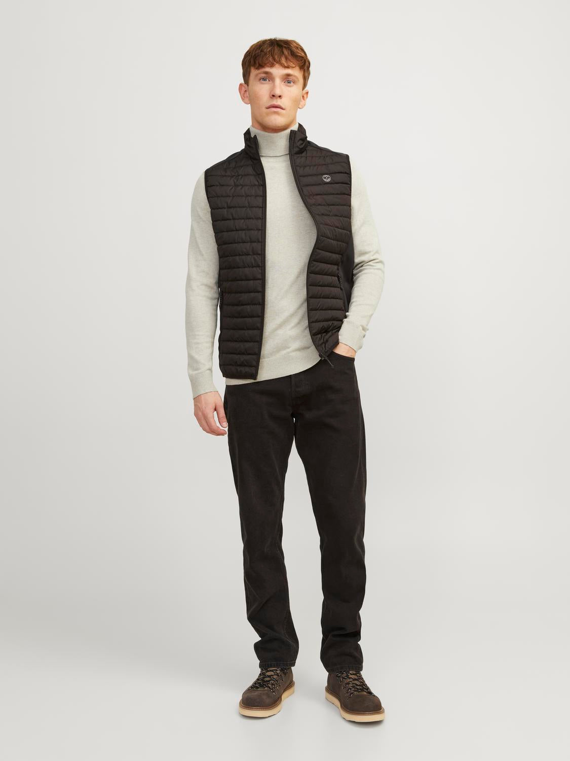 JJEEMIL KNIT ROLL NECK NOOS - 12157417