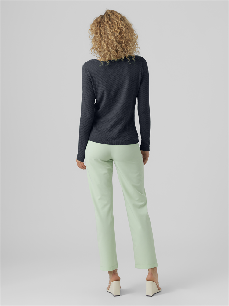 VMCARE STRUCTURE LS O-NECK BLOU NOO - 10136644