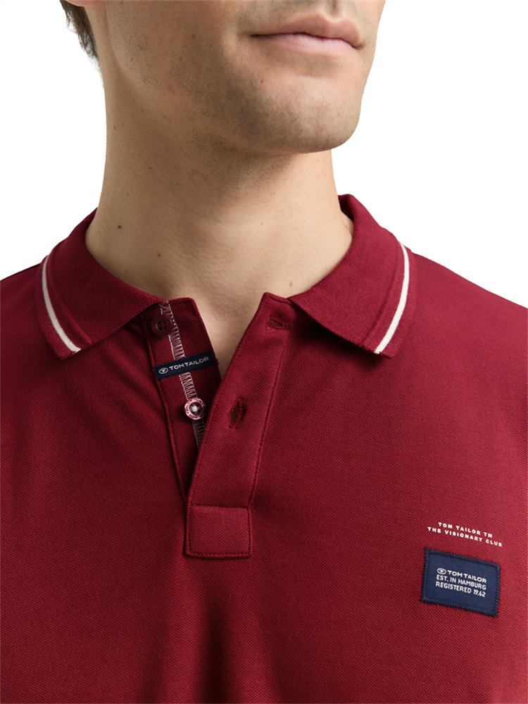detailed longsleeve polo - 1048618