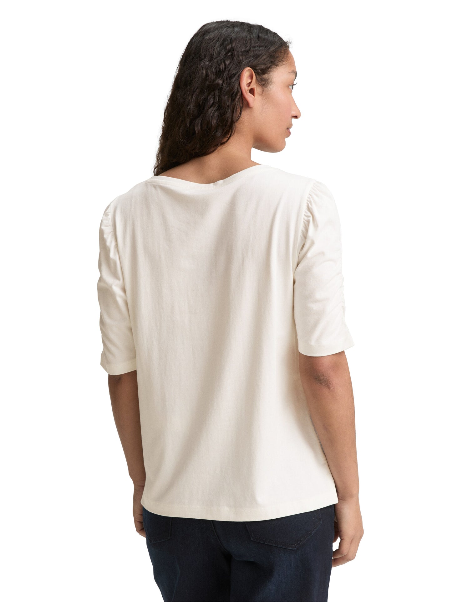 T-shirt gathered sleeve - 1047066