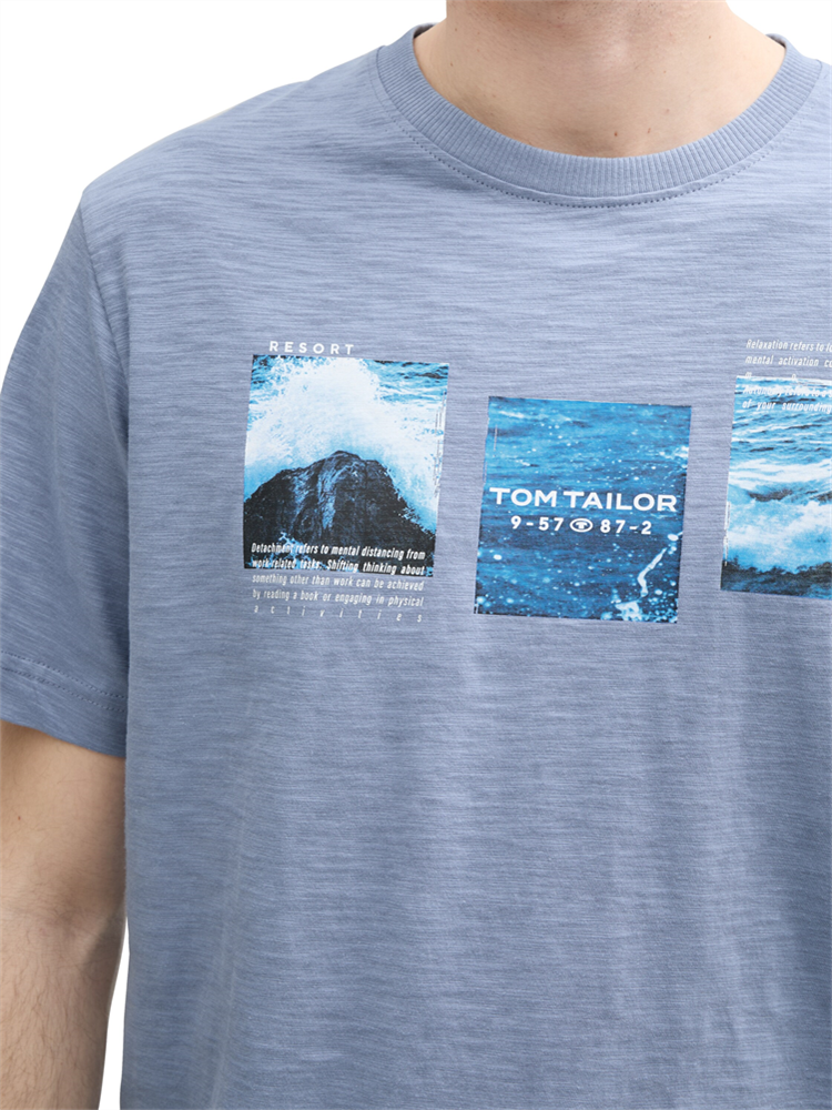 slub photoprint t-shirt - 1045692