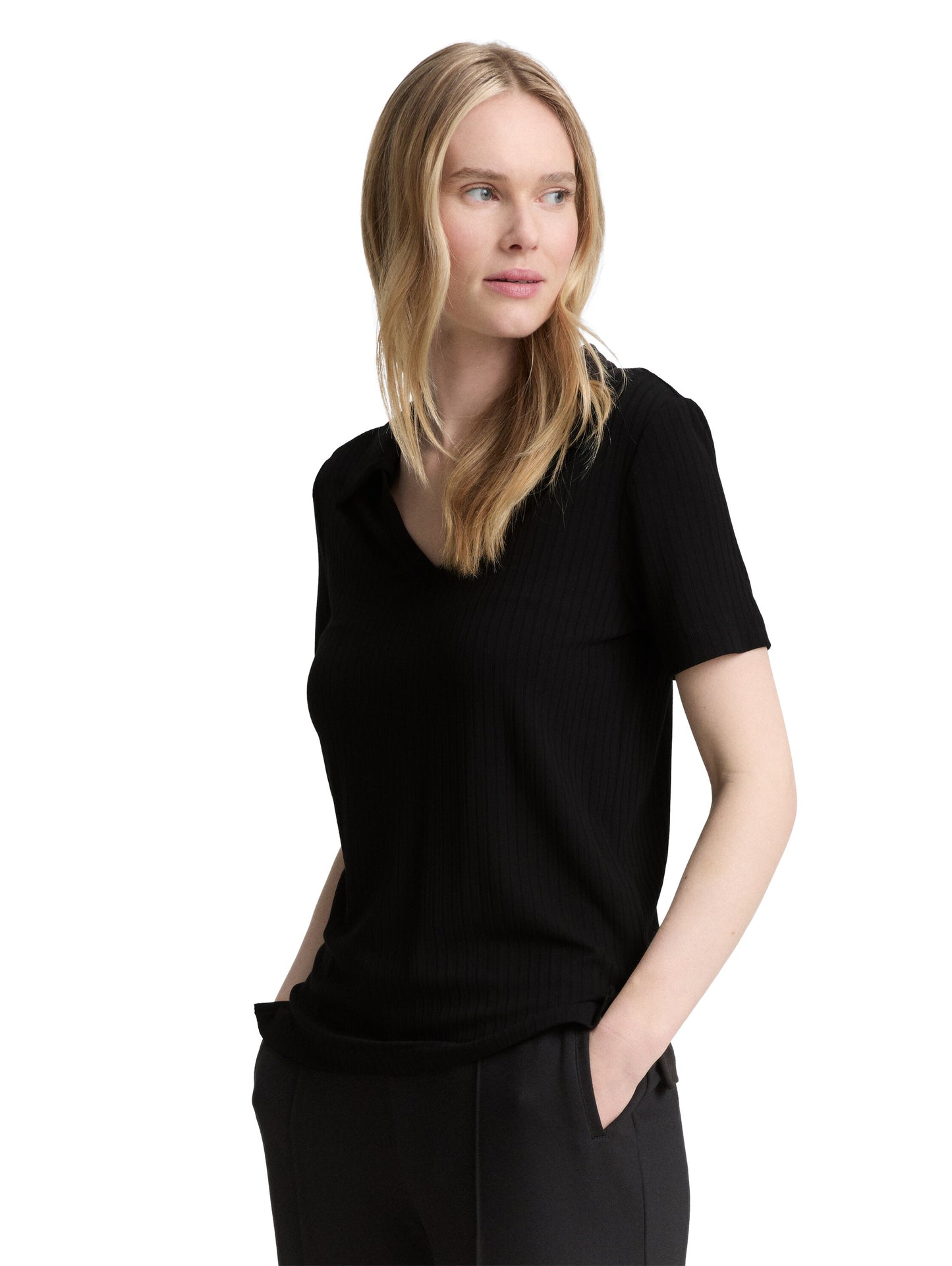 T-shirt rib polo shirt - 1046429