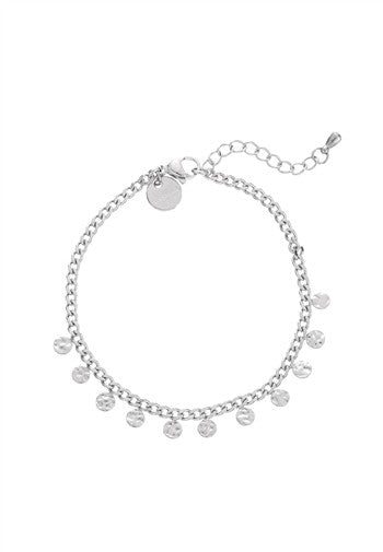 Armband stainl. platiniert set - 260226825