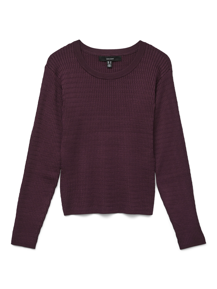 VMSILJE LS O-NECK CABLE PULLOVER - 10331852