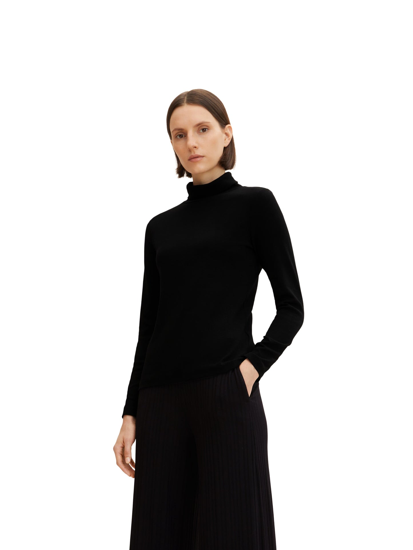 roll neck T-shirt - 1032700