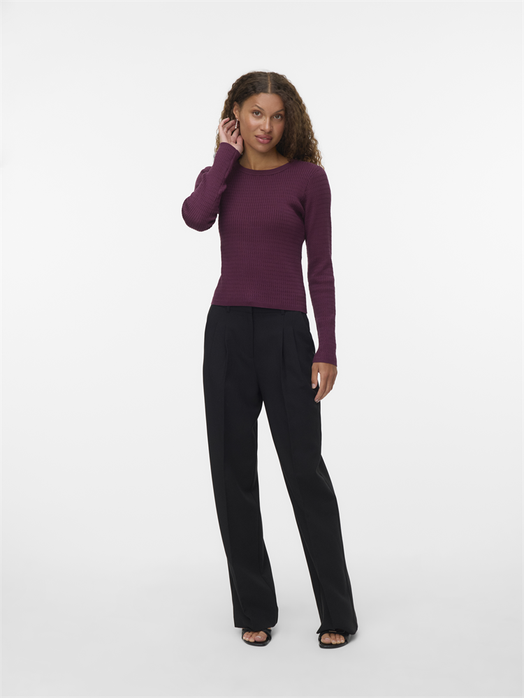 VMSILJE LS O-NECK CABLE PULLOVER - 10331852