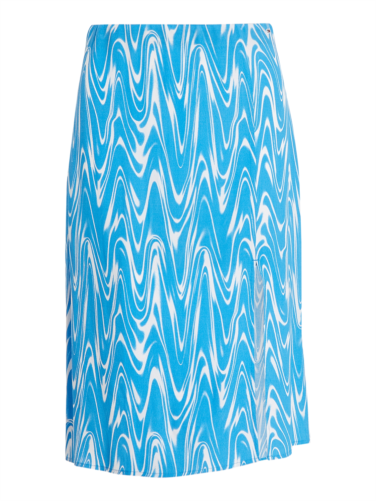 TJW PSYCHEDELIC MIDI SLIT SKIRT - DW0DW15191