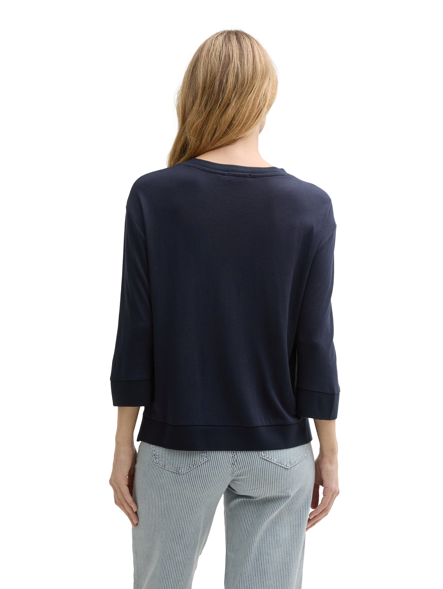 T-shirt rib v-neck - 1046417