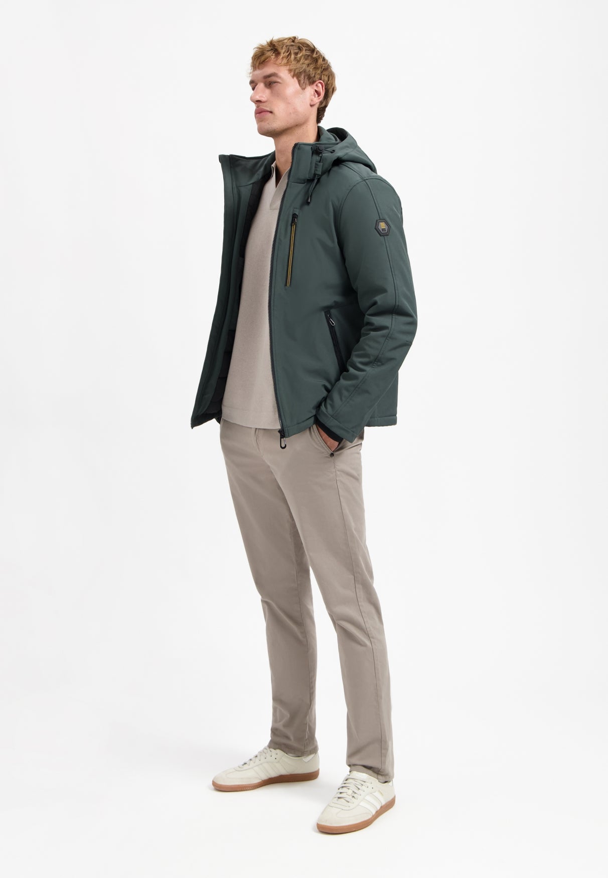 Jacket Short Fit Hooded Softshell S - 29630807SN