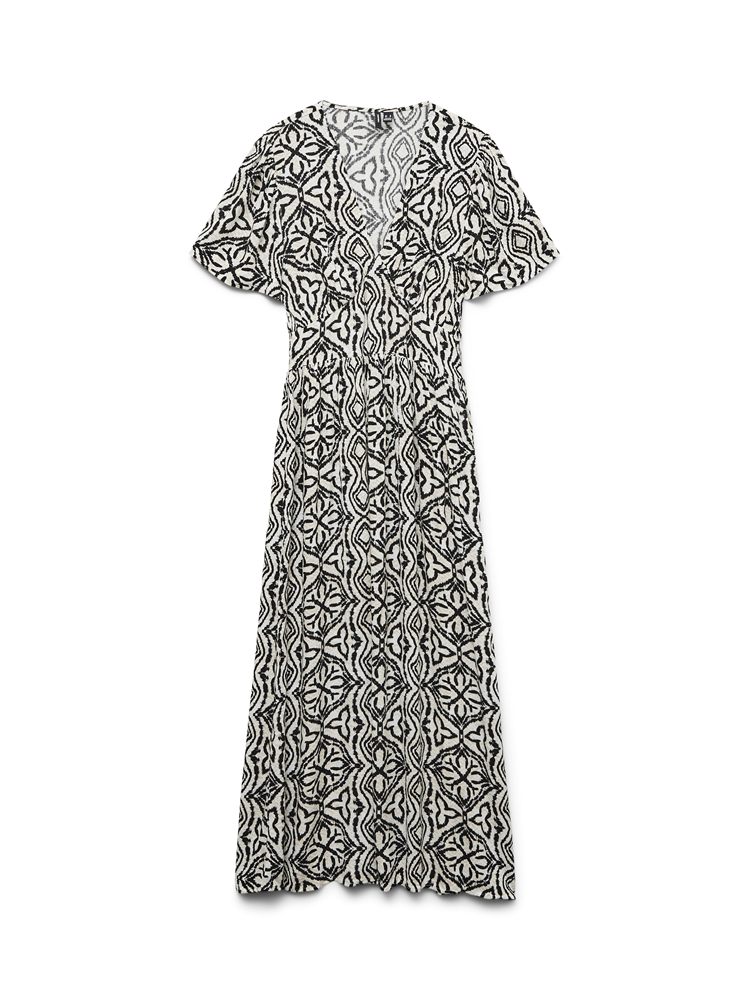 VMMENNY SS 7/8 V-NECK DRESS WVN BOO - 10341554