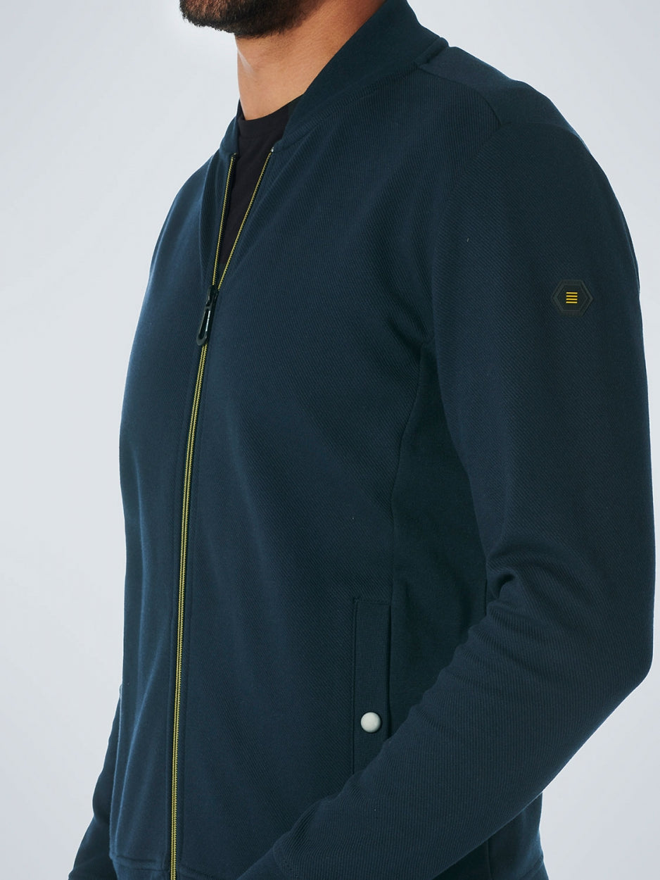 Sweater Full Zipper Twill Jacquard - 21100823SN