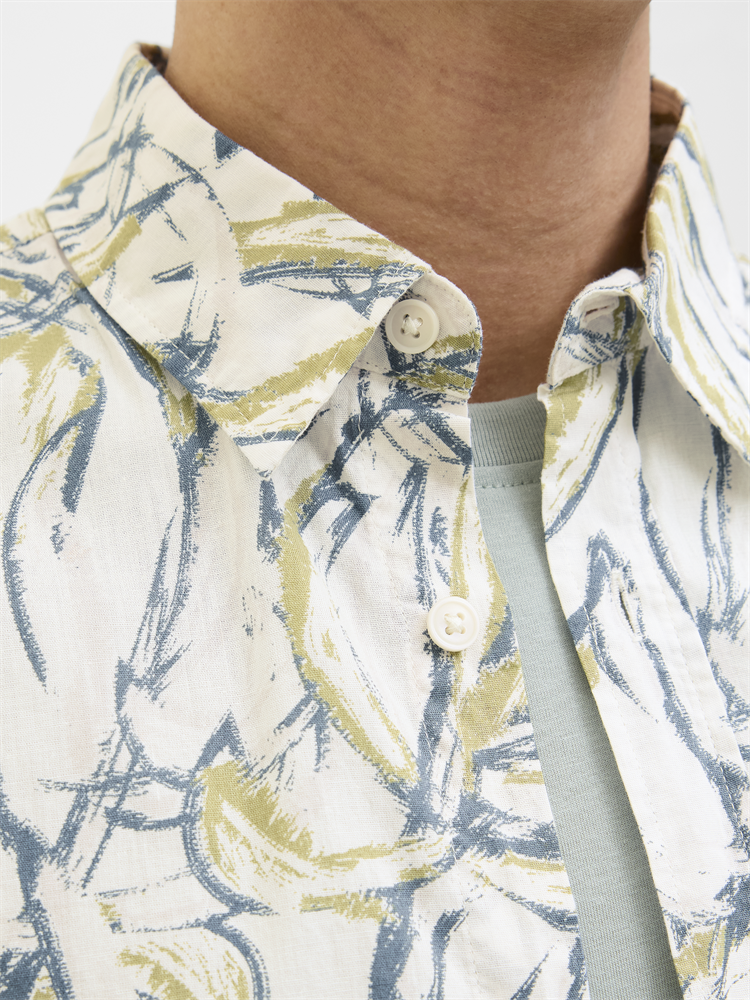 JORJOSHUA SPLIT AOP SHIRT SS LN - 12271089