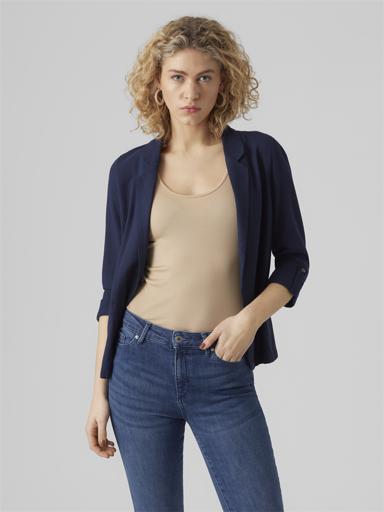 VMJESMILO 3/4 LOOSE BLAZER WVN NOOS - 10279700