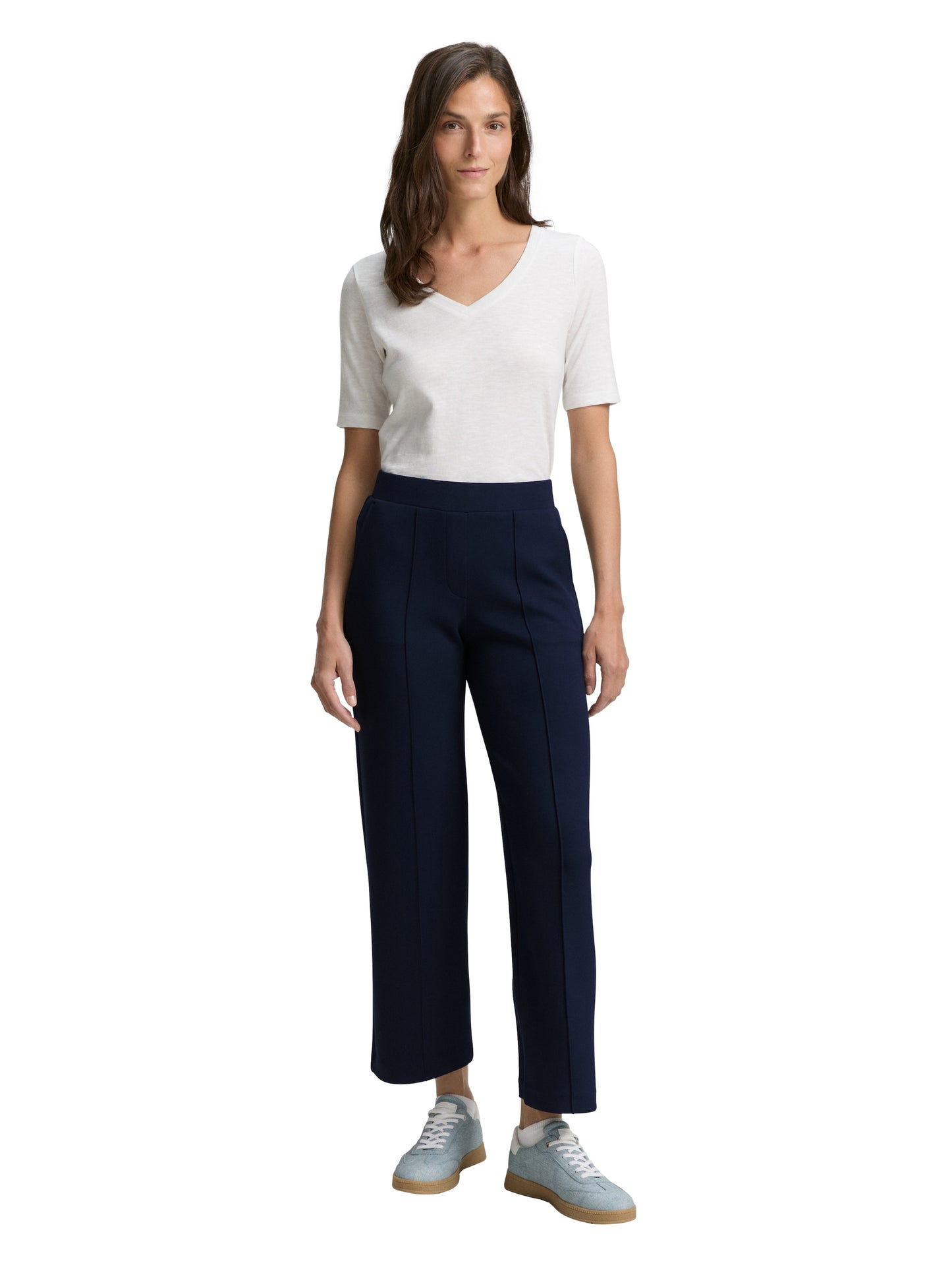 straight leg scuba pants - 1047656