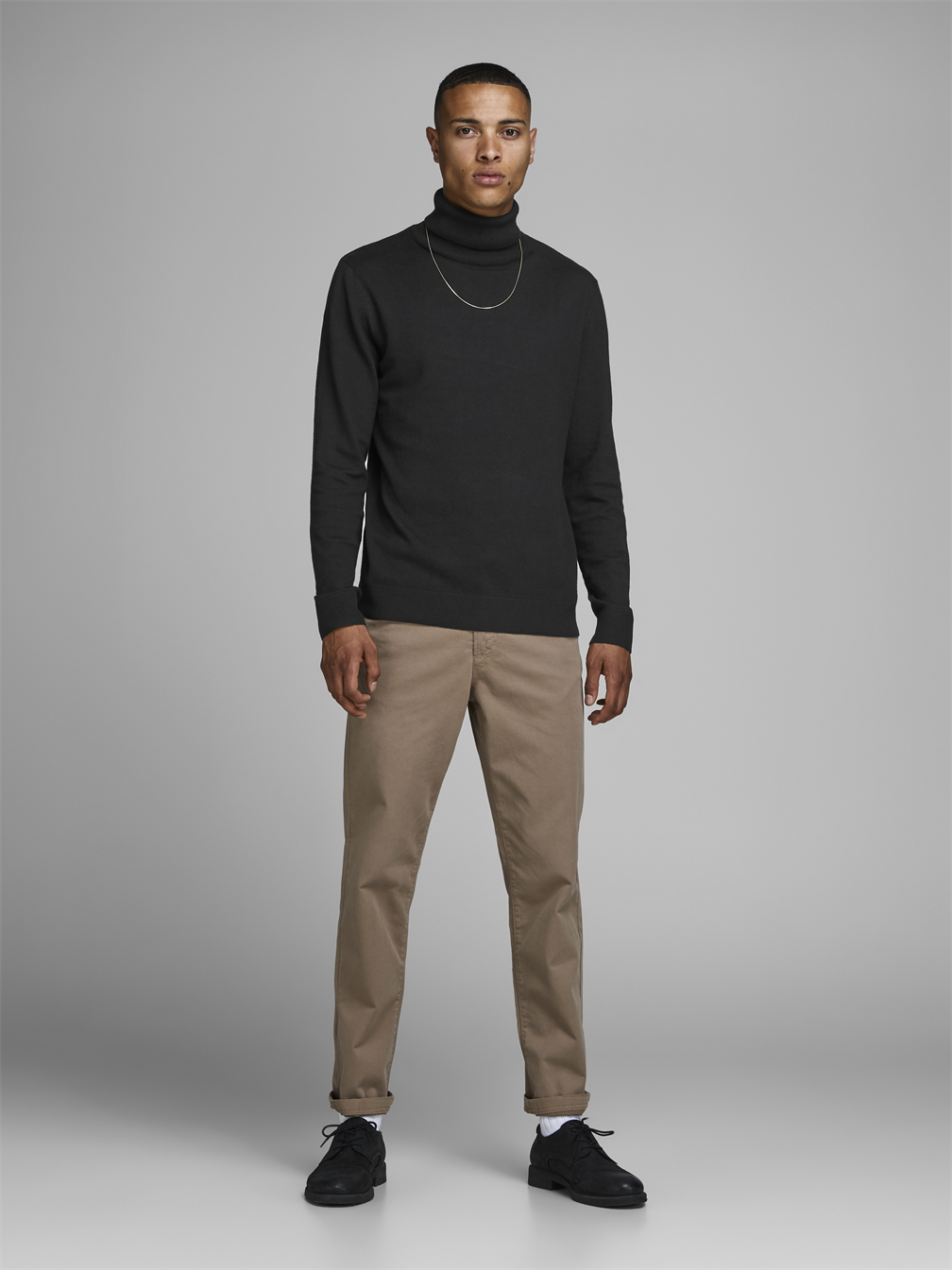 JJEEMIL KNIT ROLL NECK NOOS - 12157417
