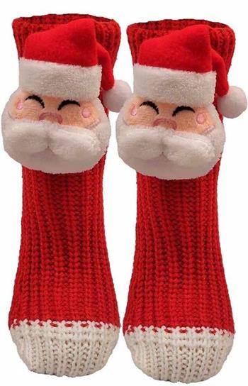 Socks – X Mas homesocks knitted wit - SOX-82127-GE