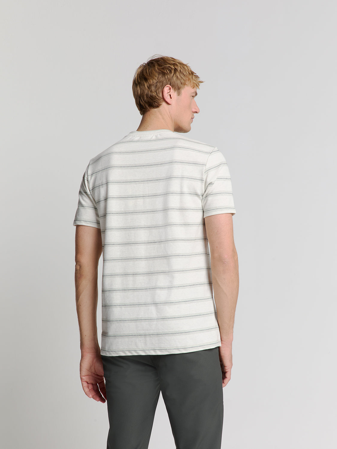 T-Shirt Crewneck Jacquard Stripe - 28350450