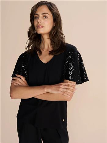 MMPrinter O-SS Sequin Tee - 157900