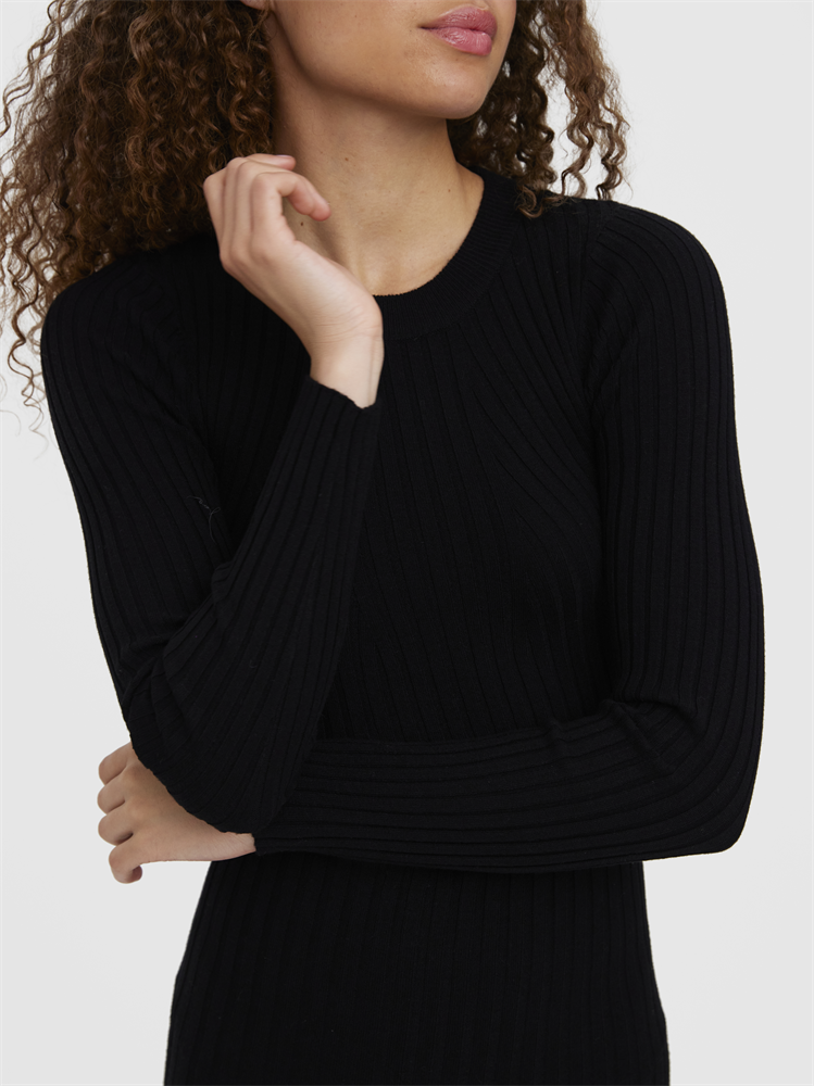 VMKIKI LS O-NECK DRESS GA NOOS - 10269253