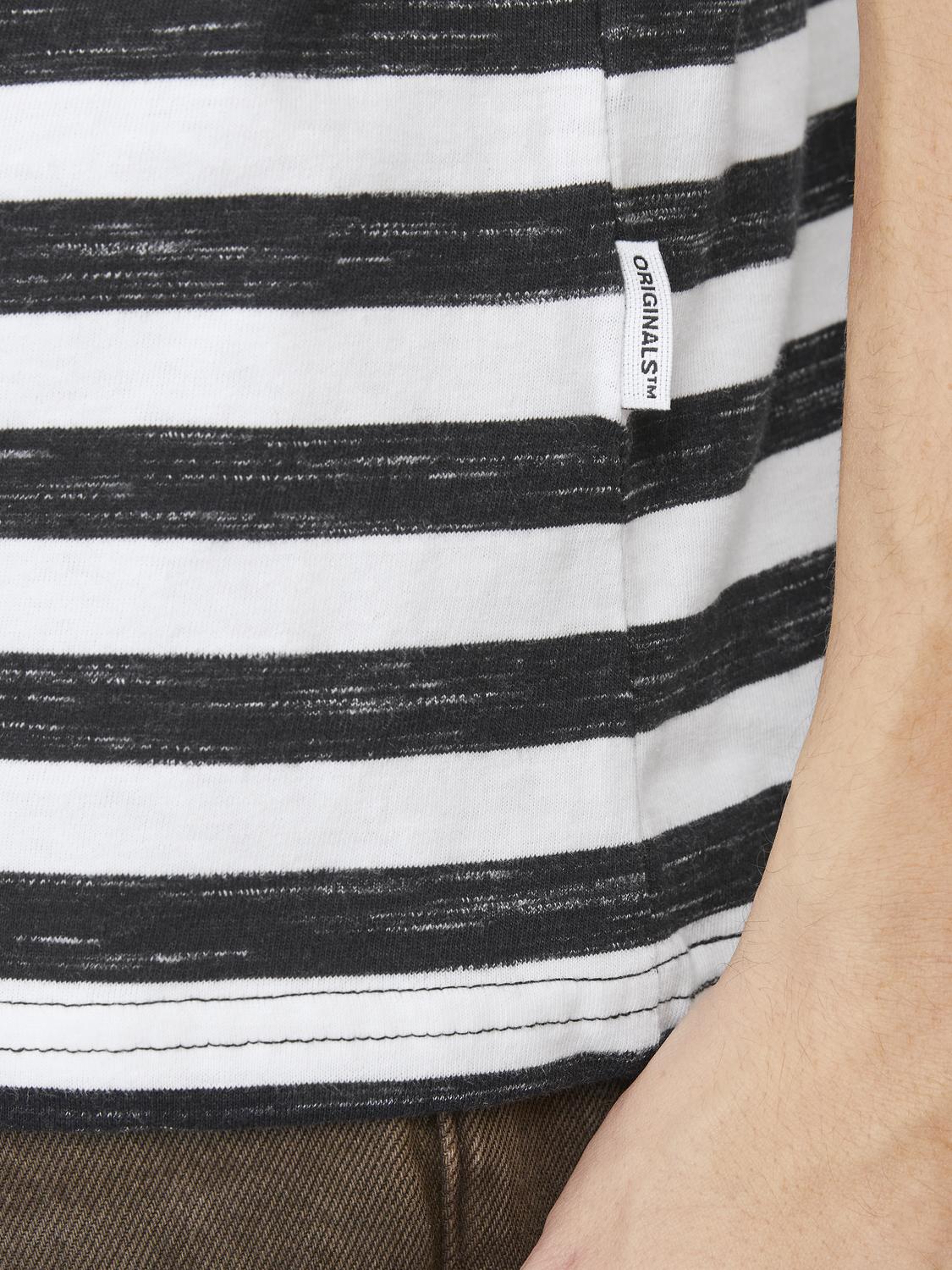 JORTAMPA STRIPE TEE SS CREW NECK - 12252176