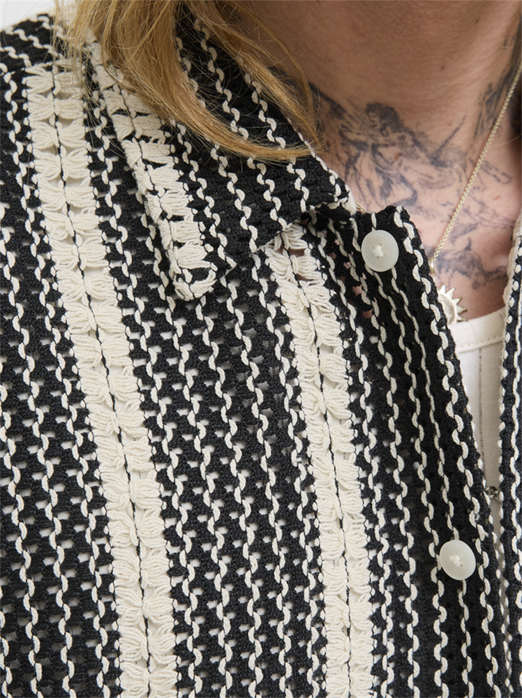 JORBELLAGIO CROCHET SHIRT SS SN - 12277295