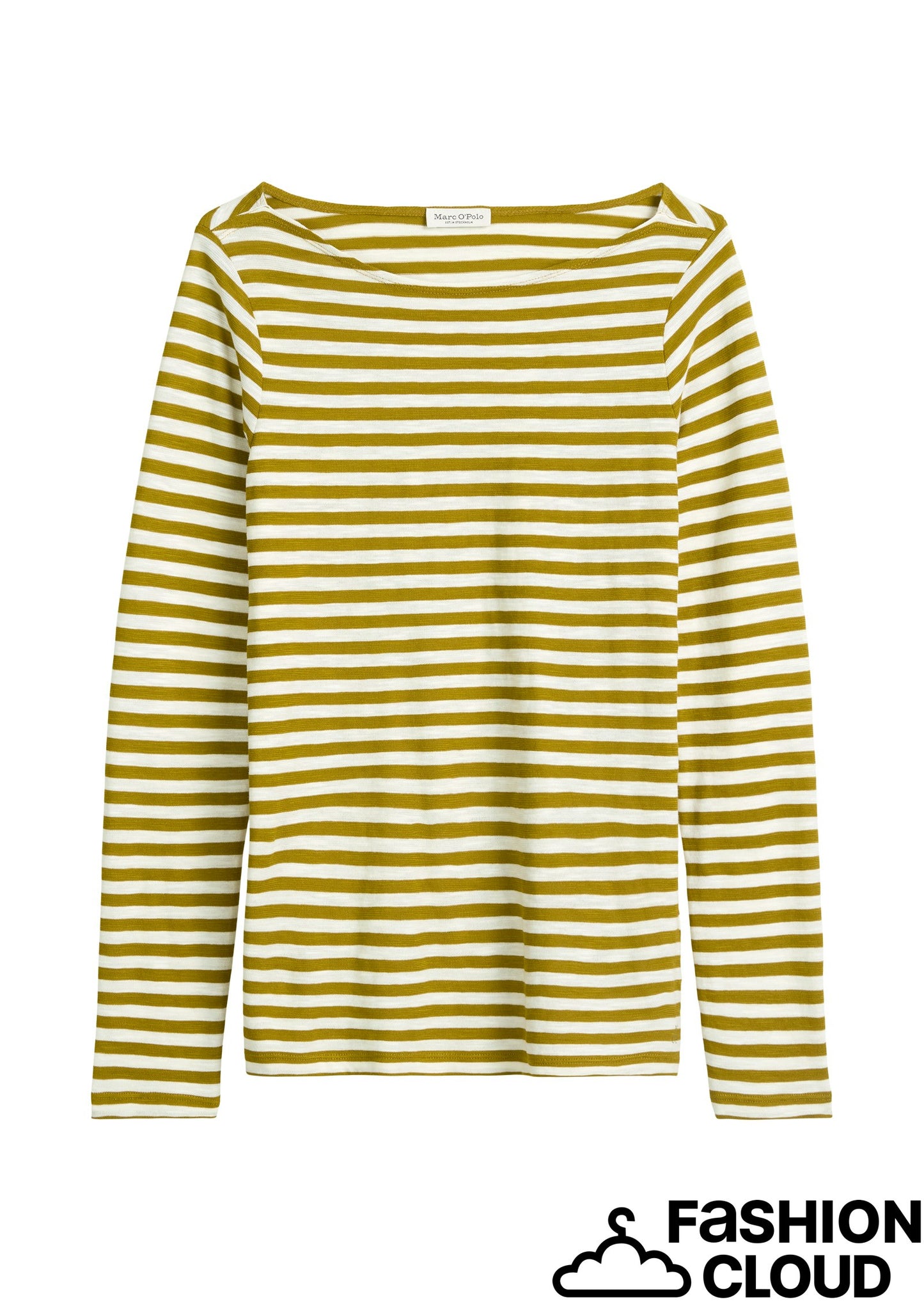 T-shirt, long sleeve, boat neck, st - M09219652597