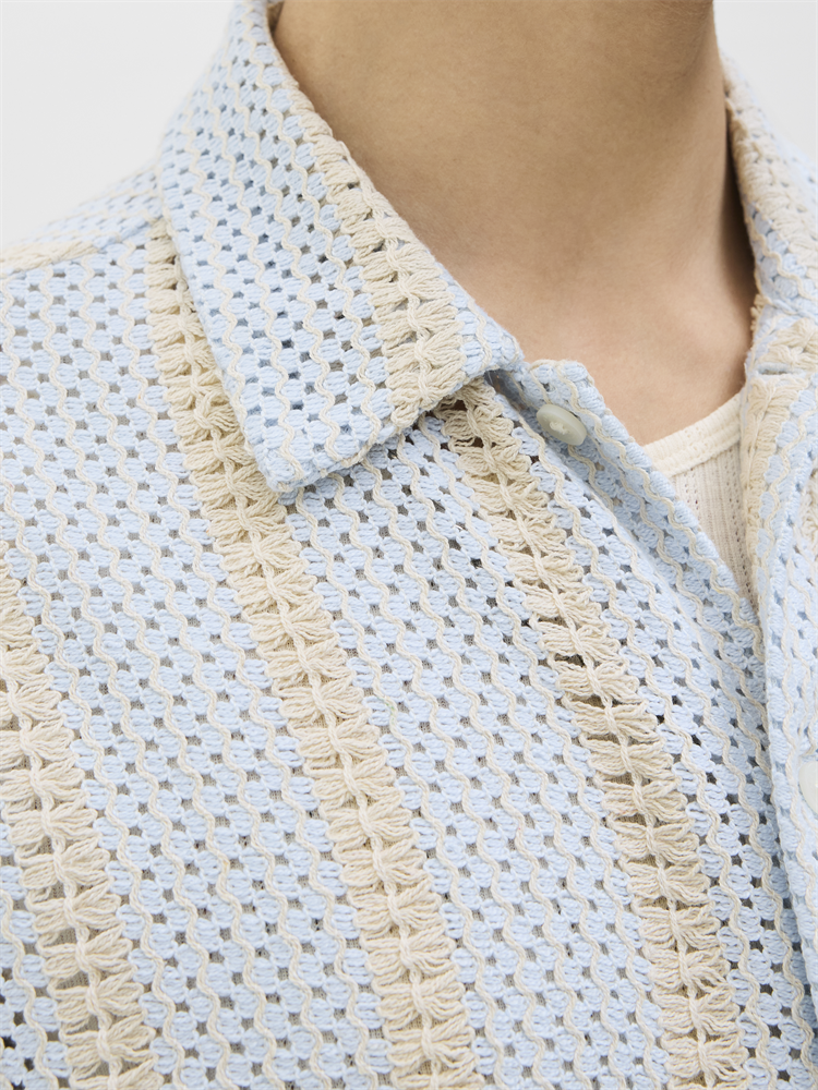 JORBELLAGIO CROCHET SHIRT SS SN - 12277295