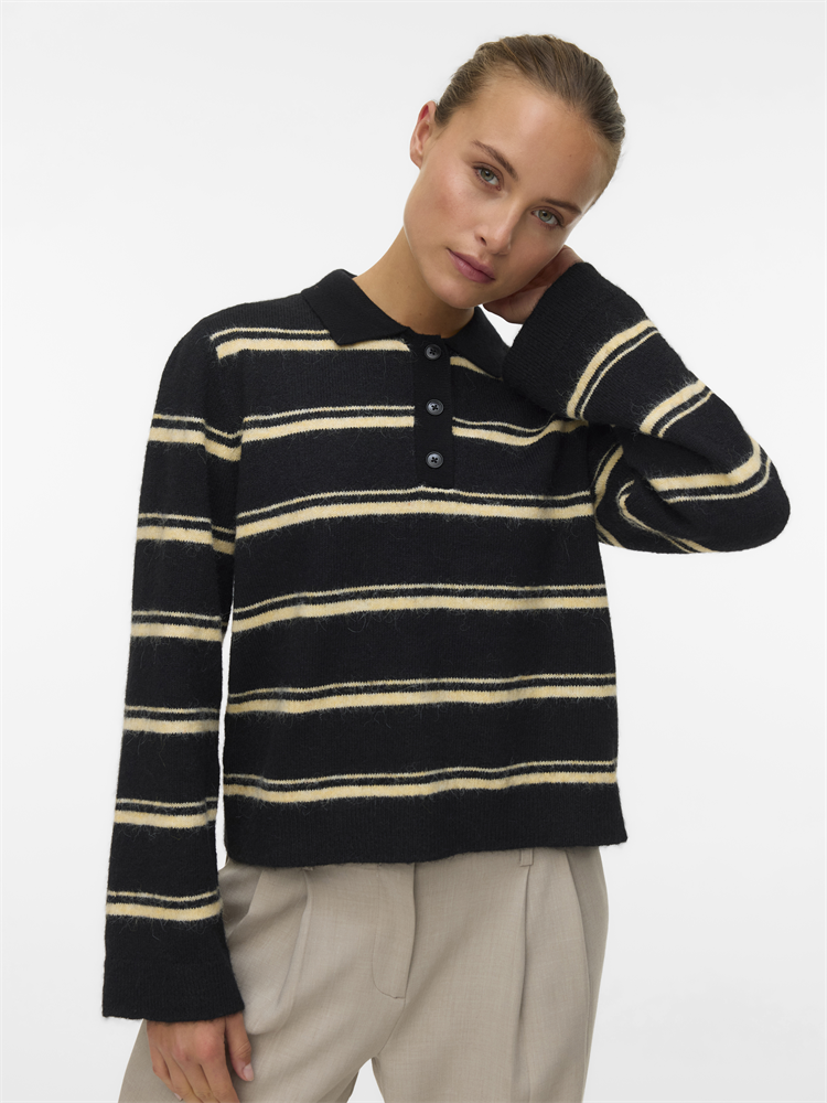AWTACEY LS POLO KNIT - 10334366