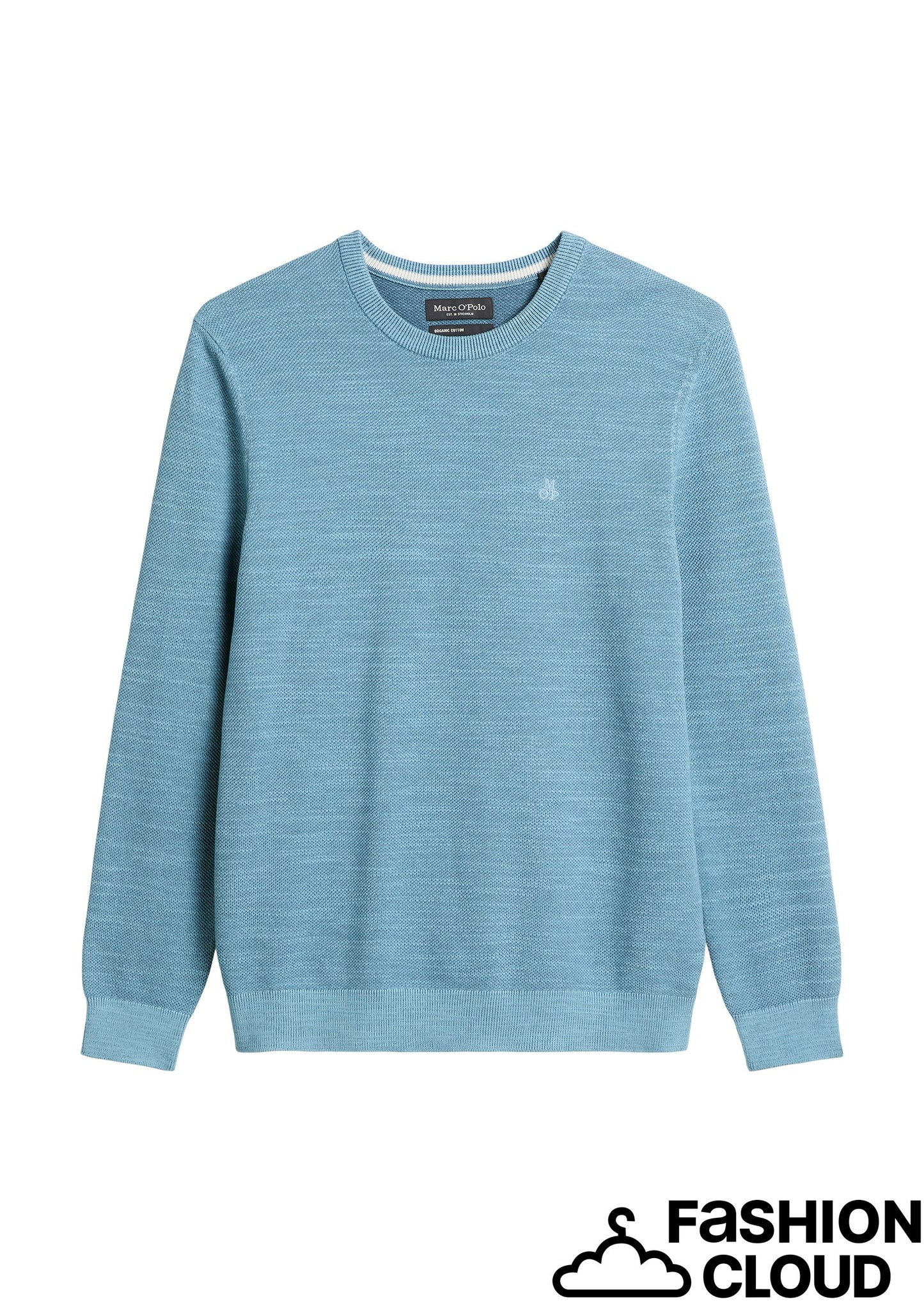 Crewneck, cotton slub, piqué struct - M20502360074