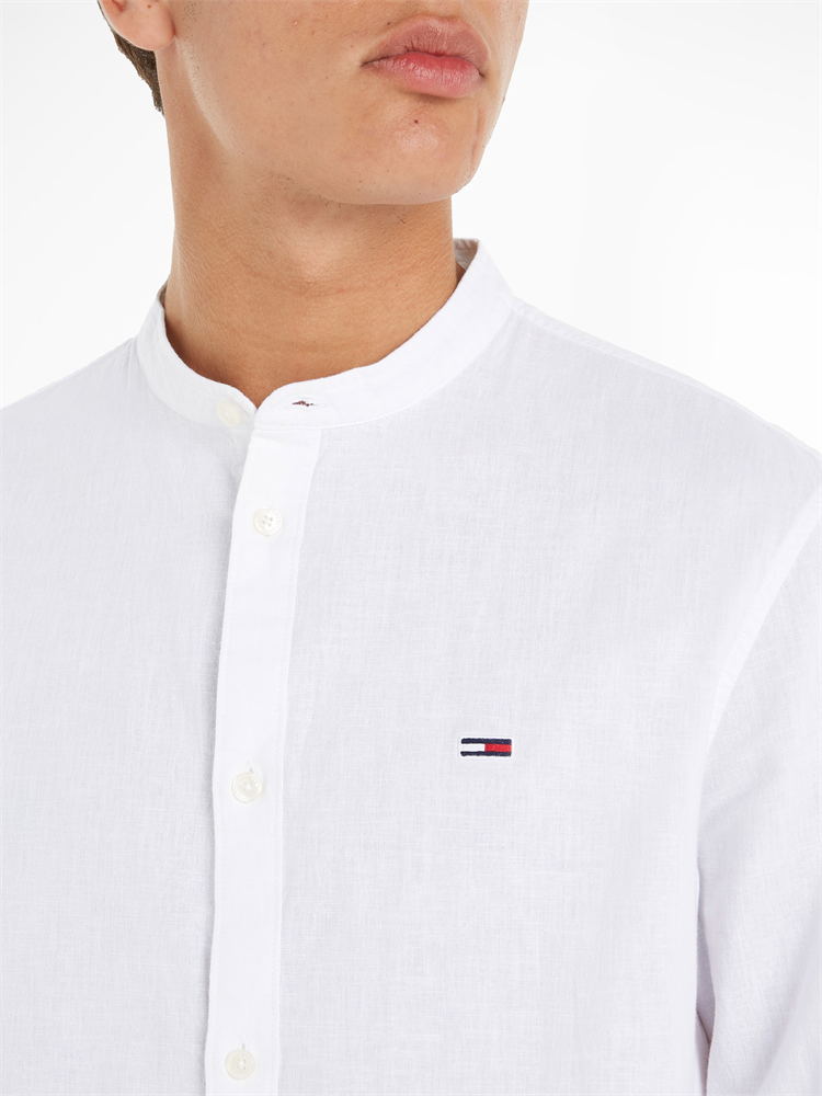 TJM CLSC MAO LINEN BLEND SHIRT - DM0DM15927